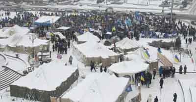 Міліція ліквідувала наметове містечко на Майдані у Києві