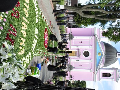 У Чернівцях дорогу Кирилу встеляють барвінком і трояндами (ФОТО)