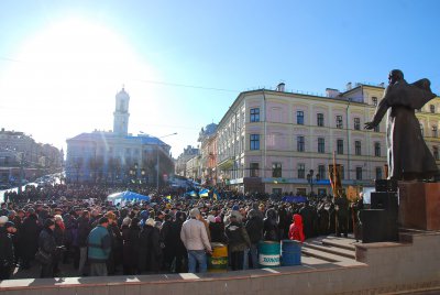 Мітинг в Чернівцях (фоторепортаж, відео)