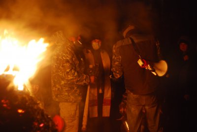 Ніч на Грушевського пройшла спокійно