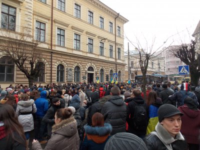 У Чернівцях студенти перекрили вулицю