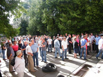 У Кіцмані після штовханини біля РДА таки представили голову (ФОТО)