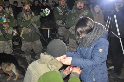 До Чернівців із зони АТО повернулася група бійців Нацгвардії (ФОТО)