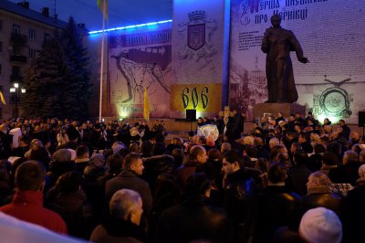 Мітинг-реквієм за Героями Небесної сотні відбувся в Чернівцях (ФОТО)