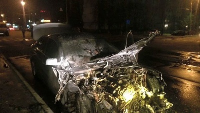 Спалили авто в.о. керівника "Укрзалізниці" 