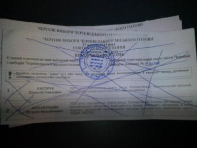 "Клав на ваші вибори": на "студентській" дільниці Чернівців виборці псували бюлетені малюнками (ФОТО)