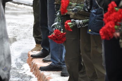 У Чернівцях відкрили меморіальну дошку загиблому в АТО нацгвардійцю Редькіну (ФОТО)