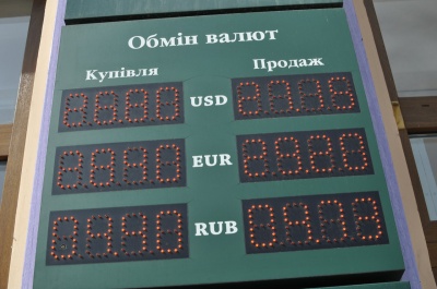 Євро сьогодні у Чернівцях коштує від 28,95 до 29,35 гривень (ФОТО)