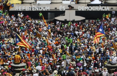 У Барселоні відбулася багатотисячна акція на підтримку референдуму про незалежність