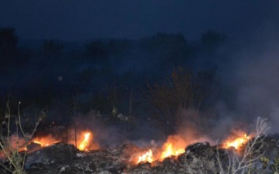 На Миколаївщині горіло сміттєзвалище