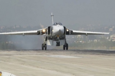 У Сирії, під час зльоту з аеродрому, розбився російський Су-24