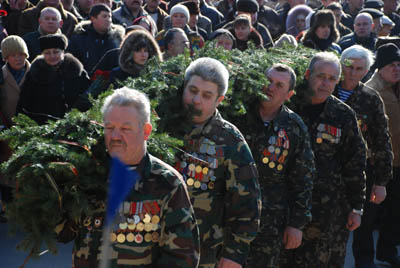 Мітинг біля пам’ятника загиблим в Афганістані (фоторепортаж)