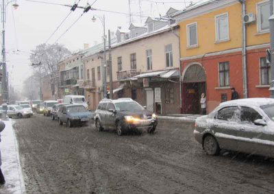 Перший сніг у Чернівцях