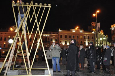 Свято Ханука на Центральній площі Чернівців