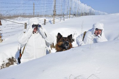 Прикордонники і в морози патрулюють кордон