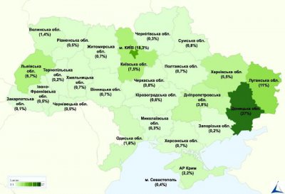 Найбільш дотаційними регіонами є Донбас, Луганськ і Київ