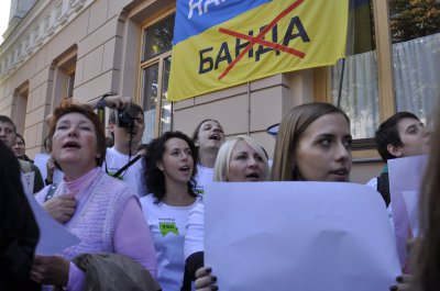 Чернівецькі журналісти протестували проти законопроекту про наклеп у Києві