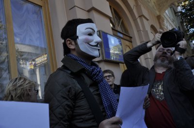 Чернівецькі журналісти протестували проти законопроекту про наклеп у Києві