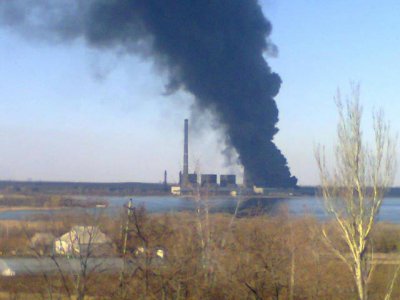 На Донбасі вибухнула Вуглегірська ТЕС