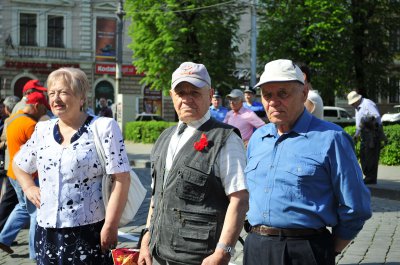 У Чернівцях комуністи святкували Першотравень