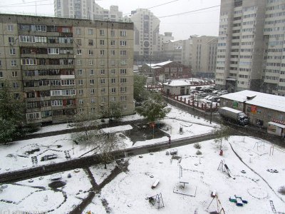 На Алтаї після 30-градусної спеки випав сніг