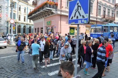 Підприємці Калинки перекрили центр Чернівців