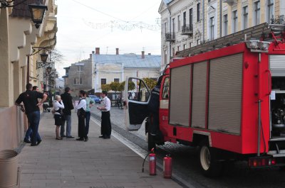 У Чернівцях на вулиці Кобилянської горіло кафе