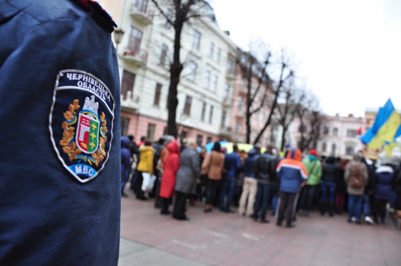 Міліція Буковини каже, що нікому не перешкоджає мітингувати