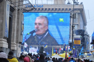 На відеотрансляції з Євромайдану з’явився логотип чернівецького каналу ТВА