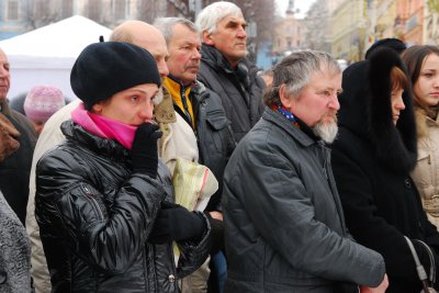 "Рубікон перейдено! Україна вмилася кров’ю!" - мітинг у Чернівцях