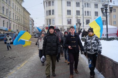 У Чернівцях активісти відправились інформаційною ходою до Гравітону