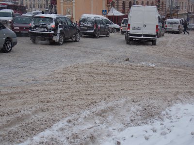 На чернівецьких дорогах затори