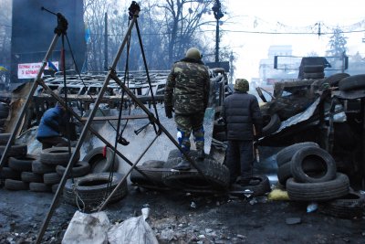 Ніч на Грушевського пройшла спокійно