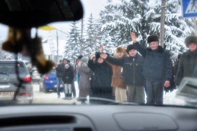 Чернівецький автомайдан навідався у "міліцейський" район