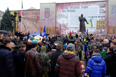 Три тисячі чернівчан провели в останній шлях Олександра Щербанюка