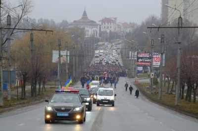 Олександра Щербанюка ховали з каскою та єврейською кіпою