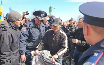 В Одесі проросійські активісти напали на учасників акції на підтримку Майдану