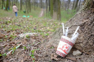 Сьогодні у Чернівцях волонтери прибирають парк імені Юрія Федьковича