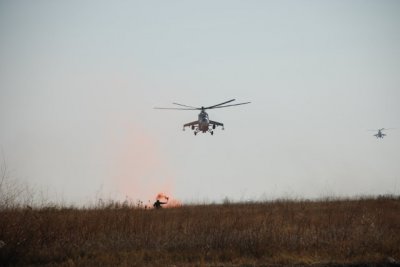 Під Слов’янськом бойовики збили ще один вертоліт Мі-24