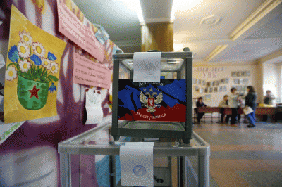 Донецькі сепаратисти нарахували собі 75% явки, та майже 90% голосів за незалежність регіону
