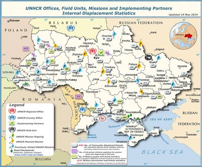 В Україні вже 10 тисяч людей стали біженцями