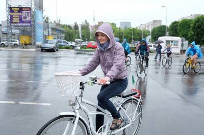 Велосипедисти Чернівців сформували тризуб