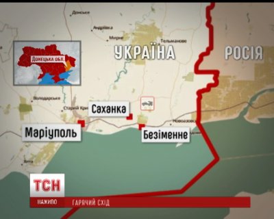 Під Маріуполем - російські танки, які перефарбовують у кольори "Новоросії"