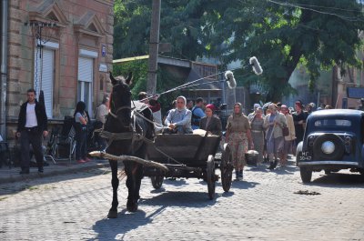 У Чернівцях знімають російський серіал про війну (ФОТО)