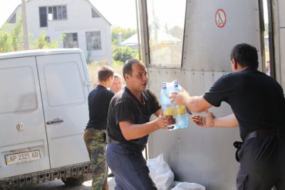 Дві тонни гуманітарного вантажу привезли з Буковини на Харківщину