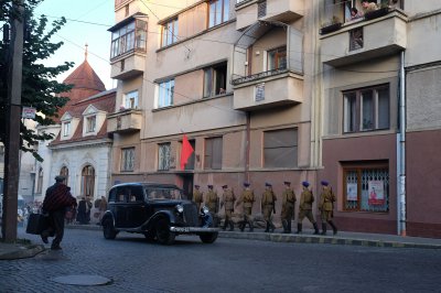 У Чернівцях продовжують знімати серіал про війну (ФОТО)