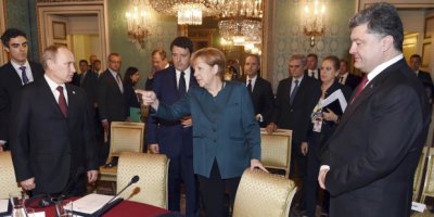На думку Меркель, "прориву" у переговорах між Порошенко та Путіним не було