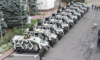 Нацгвардія отримала броньовані авто «Spartan-aps» озброєні протитанковими ракетами