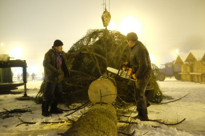 У Чернівцях встановили новорічну ялинку (ФОТО)