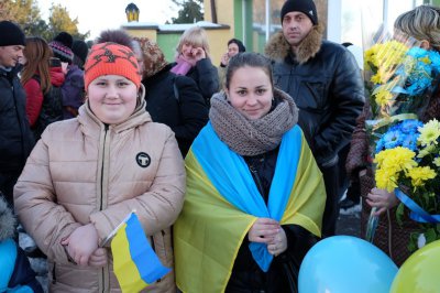 У Чернівцях зустріли десантників, які повернулися із зони АТО (ФОТО)